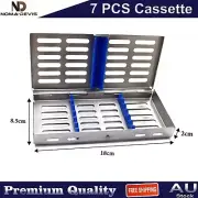 7PCS Cassette Dental Scaler Holding Sterilization Box Tray Autoclavable Tools CE