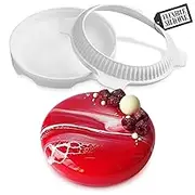 HYQO Silicone Cakе Pan - 3d Silicone Cake Molds for Baking Cheesecake Pan Set Nonstick Baking Pan Cake Mousse Circle Molds for Chocolate Cake Molds - Round Cake Pans Cake Pans Set