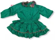 NWT Mim-Pi Infant Girl Green Dress w/Sparkly Sequin Collar