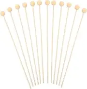 PartyKindom 50pcs Oil Aroma Diffuser Sticks Replacement Wooden Diffuser Sticks for Home Office