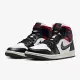 NIKE WMNS AIR JORDAN 1 MID 女籃球鞋-黑白紅-BQ6472061 US6 黑色