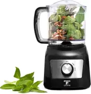 Moss & Stone 3 Cup Mini Food Processor, Strong Vegetable 3 Cups, Black
