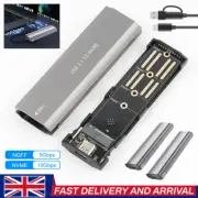 M.2 NVMe/NGFF SATA SSD to USB3.1 External SSD Reader Adapter Converter Enclosure