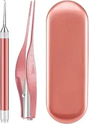 Ear Picks Digger - LED Earwax Digger Tool,Double-End Ear Cleaning Tools, Earwax Cleaner Kit With Storage Box for Kids And Adults