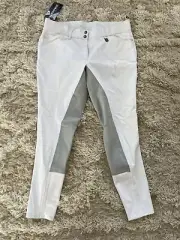 Romfh White Full Seat Mid/high Rise Breeches