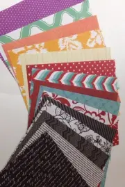 SPRINGTIME PLUS Paper Lot (24pc)Approx.6"x6"Floral•Poka-Dots•Fall •Stripes•X-mas