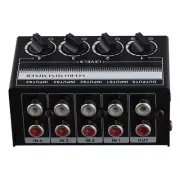 Stereo Audio Mixer 4-Channel Passive Mixer Portable Audio Mixer Lotus6454