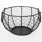 Iron Wire Egg Storage Hen Chicken Shaped Basket Holder Display Rack Container