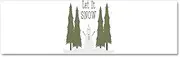 CafePress Let It Snow Snowman Car Magnet 10 X 3 10" x 3" Bumper Magnet