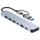 HUB-07 Type-C+USB3.0+USB2.0 七孔集線器 (4.3折)