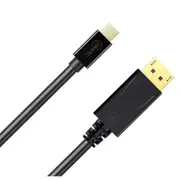 Cruxtec Mini DisplayPort to Displayport 1.4 Cable - 2m - 8K/60Hz & 4K/120Hz [MD8K-02-BK]
