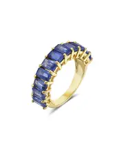 Forever Creations 14K 5.07 ct. tw. Sapphire Half-Eternity Ring
