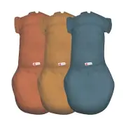 2-Way Transition Short Sleeve Swaddle Blanket Wrap for Babies 3-6 Months - Ru...