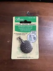 Clover Pendant Thread Cutter Antique Silver 454