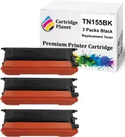3-Pack Black Compatible Toner Cartridge for Brother TN-155BK TN155BK (5,000 Pages) for DCP9040CN DCP9042CDN HL4040CN HL4050CDN MFC9440CN MFC9450CDN MFC9840CDW