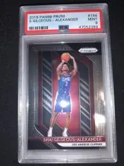 2018-19 Panini PRIZM #184 Shai Gilgeous-Alexander rookie card PSA 9 OKC 389