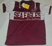 Kids size 12 Manly Warringhah Seagulls NRL Rugby League T-shirt Top