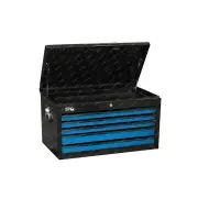 SP Tools 7 Drawer Sumo Series Tool Box Black/Blue - Wider Storage Capacity