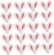 40pcs Rabbit Ear Accessories Bunny Costume Bunny Cage Rabbit Ears Stuffed Animal Bunny Supplies Hair Clip Rabbit Bunny Ear Decor for Pea Litter Bunny Ears Hair Curler Dog Plush