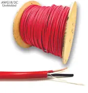 18-2 Unshielded FPLP Plenum Fire Alarm Cable - 1000Ft.