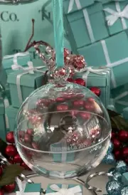 Tiffany&Co Crystal Glass Ball Ornament Christmas Holiday Tree 2019 FLASH SALE!!!