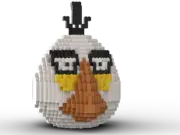 LEGO White Angry Bird statue building instruction - Matilda INSTRUCTIONS ONLY
