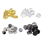 Assorted 0mm Essential Brass Brooch -Back Button Lapel Pin