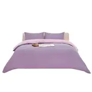 Duvet Doona Quilt 1800TC Cover Set Pillowcase Bed Dusty Lilac
