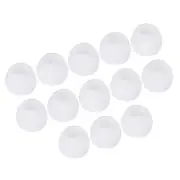 Replacement Silicone Ear Tips Earbuds Bud Middle Size Tips White 24 Pcs
