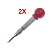 2X Automatic Centre Punch Spring Loaded Auto-Center Punch Pin-Hole Heavy Duty