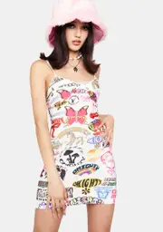 [O Mighty] Logomania Mini Dress