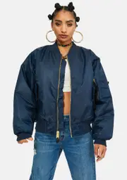 [Rothco] Navy Blue MA-1 Flight Jacket