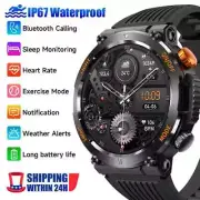 HT17 Mens Smart Watch Fitness Tracker Full Screen Touch Heart Rate Sleep Monitor
