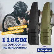 Tactical Rifle Gun Bag Shotgun 600D Soft Padded Case Shooting Hunting Gear 118cm