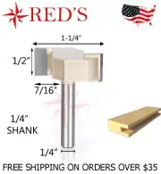 Tideway Carbide PRO LC16020804Z2 1/2" THK CNC Slotting 1/4" shank router bit