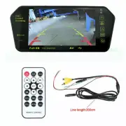 7" Rear View Mirror Monitor Bluetooth MP5 Car Parking Reverse Rearview Camera