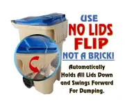 SPECIAL! Trash Can Lid Lock, Easy to Apply, Opens Automatically for Dumping