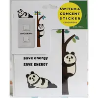 在飛比找蝦皮購物優惠-【Dona日貨】日本正版 懶懶熊貓爬樹 開關貼/壁貼/造型貼