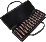 EASTTOP 10Hole Diatonic Blue Harmonica Set of 12 T008K Mouth Organ Harmonica Set