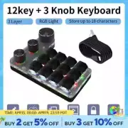 Macro Custom Keyboard 12 Key RGB Password Copy Paste Mechanical Hotswap Keypad