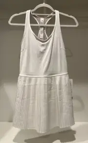 NWT Lululemon Scoop-Neck Pleated Linerless Tennis Dress ~ Sz 4 ~ White