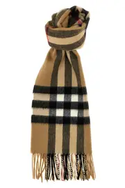 BURBERRY Check Cashmere Scarf