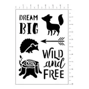 Woodland Stencils, 7" x 10" by Craft Smart®