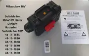 for Milwaukee 18V red Towing Trailer Tow Bar Caravan Socket Light Brake Tester