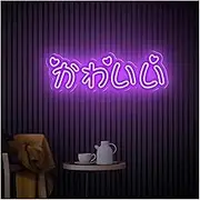 Sign Lamp Kawaii Neon Signs USB Powered Neon Lights Suitable for Children's Room Birthday Party Decor Glow Sign 45cm(B)
