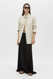 Gill Button Up Shirt in Stone - CAMILLA AND MARC® C&M