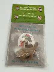 Vintage Beatrix Potter Book & Animal Set “Tale Of Benjamin Bunny”