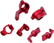 Alum Steering Blocks Knuckle & Caster Blocks Rear Stub Axle C Hub Carriers for 1/10 ZD Racing DBX-10 10427S 9106S Series Upgrade Parts Red