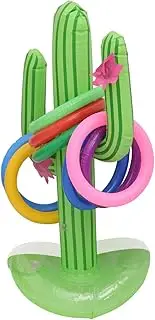 Kisangel 9pcs Inflatable Cactus Collars Floating Cactus Toys Durable PVC for Beach Pool Garden Parties