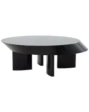 Pasargad Home Rivano Design Shiny Black Coffee Table